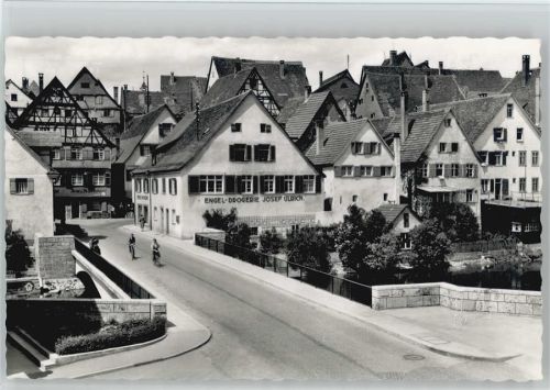 Riedlingen Drogerie Engel - Bäckerei - ca 1965