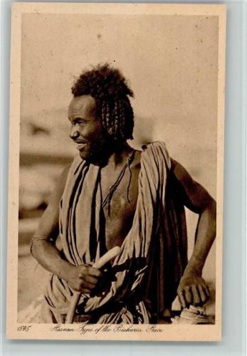 1920 Nr. 1545 - Assuan Type of the Bisharin Race AK Volkstypen