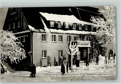 Holzhau FDGB-Erholungsheim Fortschritt Winteraufnahme Foto H. Hoyer