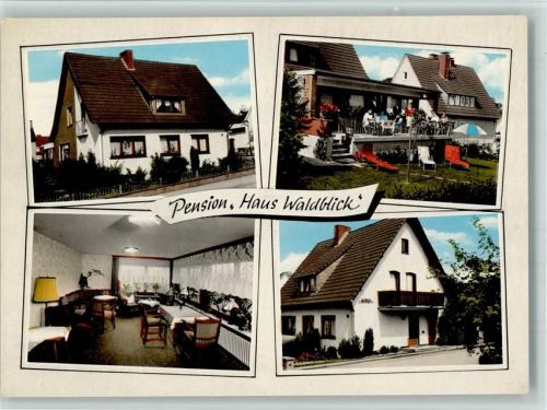 Schieder ex Sammlung Busse Pension Haus Waldblick 4-Bildaufnahme