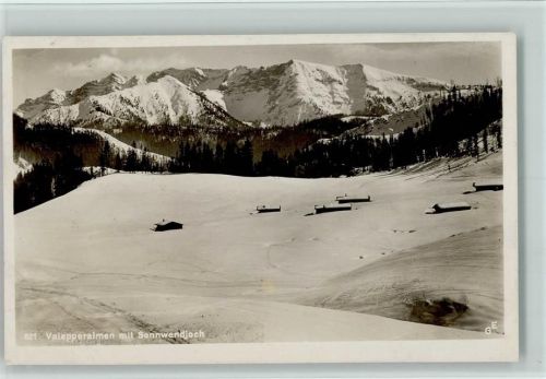 Spitzingsee 1928 Valepperalmen mit Sonnenwendjoch