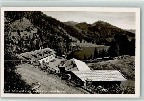 Spitzingsee Unterkunftshaus am Spitzing gegen Rotwand