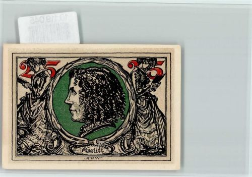Arnstadt Notgeld 25 Pf. Bild Marlitt