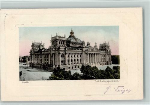 Berlin Mitte 1901 Reichstagsgebäude AK