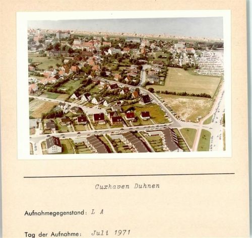 Duhnen Foto montiert auf Karton