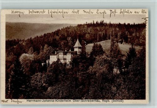 Schreiberhau 1930 Hermann-Johanna Kinderheim - Schloß AK