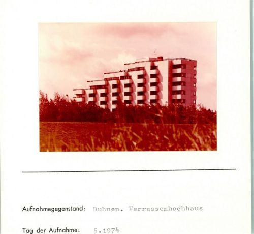 Duhnen Foto montiert auf Karton