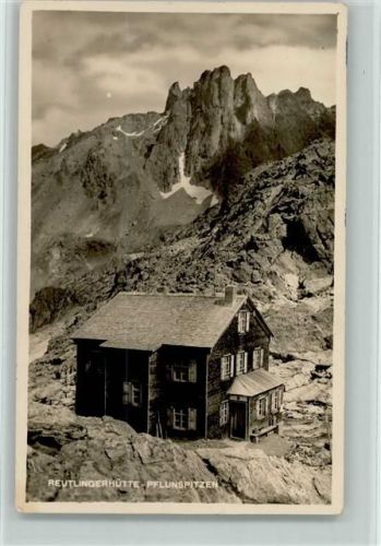 Neue Reutlinger Hütte Pflunspitzen Hüttestempel