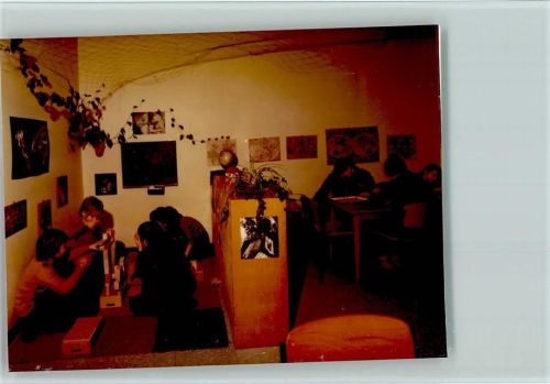 Duhnen Kinderheime Foto montiert auf Karton