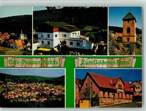 Iggelbach Café Pension Nicklis Ortsansichten Zum Goldenen Stern Gesamtansicht Mehrfachaufnahme