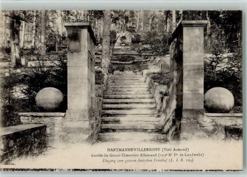 Hartmannswillerkopf - Entree, Grand Cimetiere Allemand AK