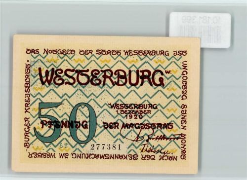 Westerburg Notgeld Irmtrautsche Vasallenhaus