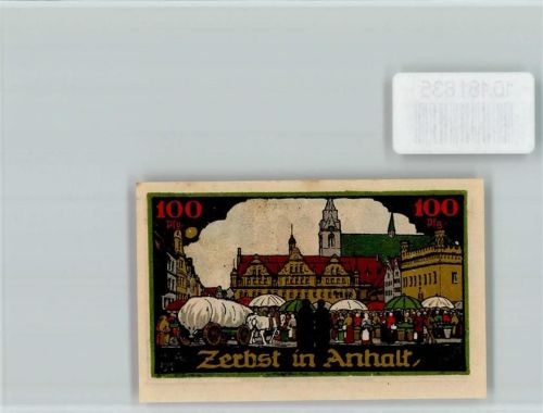 Zerbst Notgeld Marktszene