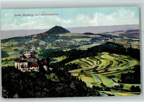 Göppingen Ruine Rechberg mit Hohenstaufen