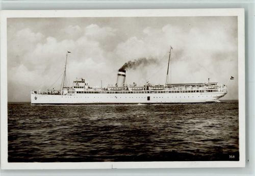 1928 Hapag Seebäderdienst - Schnelldampfer "Kaiser" Foto AK