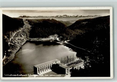 Schluchsee Kraftwerk Fotokarte 1936 AK