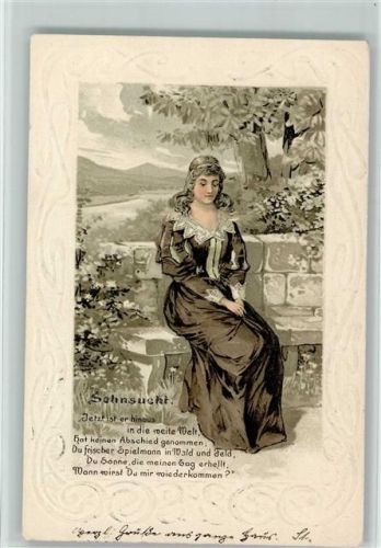 1903 Serie 3945 Sehnsucht, gute Erhaltung AK
