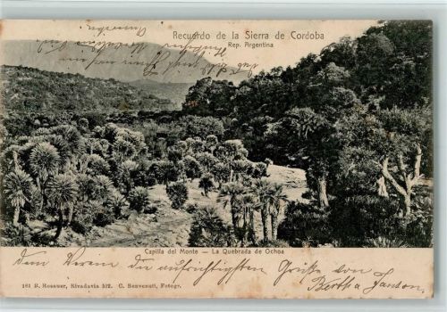 Cordoba 1904 Capilla del Monte La Quebrada de Ochoa Recuerdo de la Sierra de Cordoba