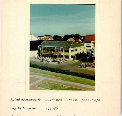 Duhnen Foto montiert auf Karton