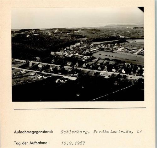 27472 W2190 Sahlenburg FOTO KEINE AK Nordheimstraße Foto montiert auf Karton