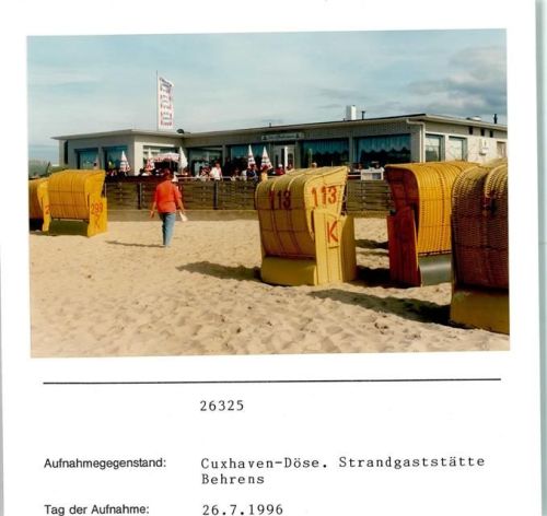 Cuxhaven Cuxhaven Döse Strandgasthaus Behrens Foto montiert auf Karton
