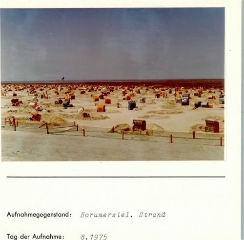 Horumersiel Strand Foto montiert auf Karton