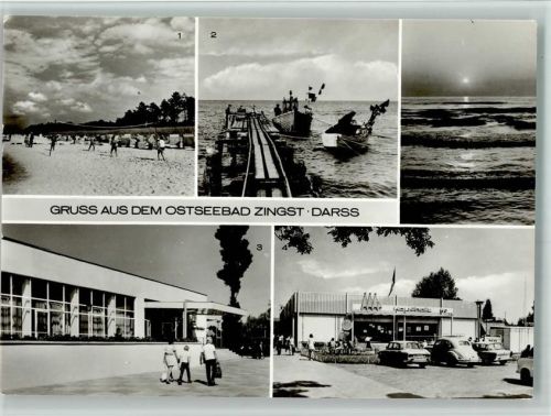 Ostseebad Zingst a Darß am Strand am Fischerstrand FDGB-ERholungsheim Claus Stoerteceker HO-Kaufhalle