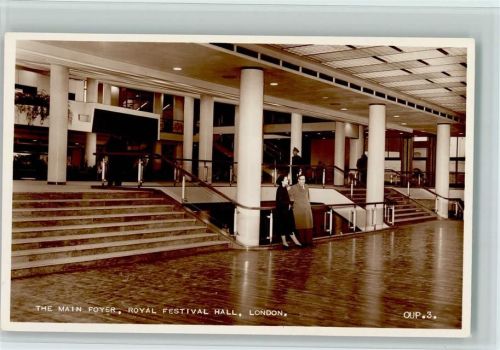 London 1936 Architektur - The Main Foyer, Royal Festival Hall, London -