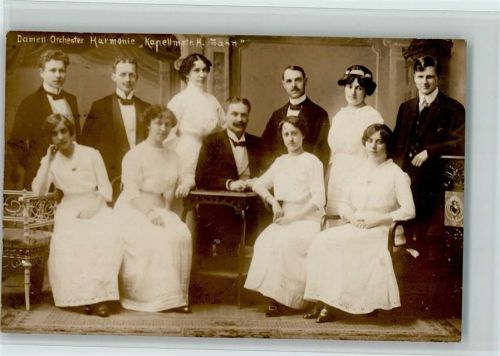 1914 Damen Orchester Harmonie AK