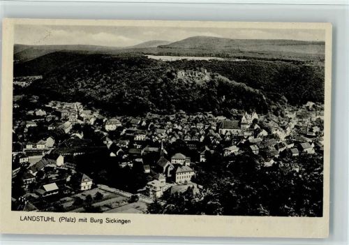 Landstuhl Gesamtansicht mit Burg Sickingen