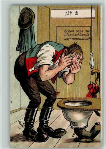 1914 Schön ist die Waschschüssel , gute Erhaltung AK