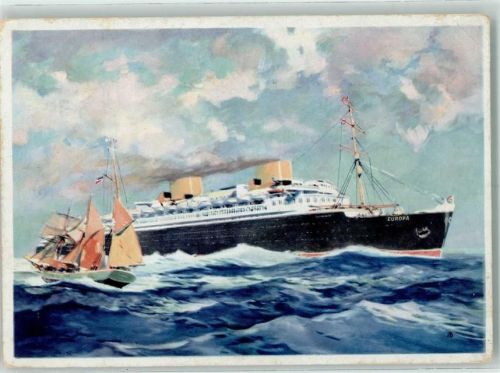 1935 Nordd. Lloyd Künstlerkarte AK