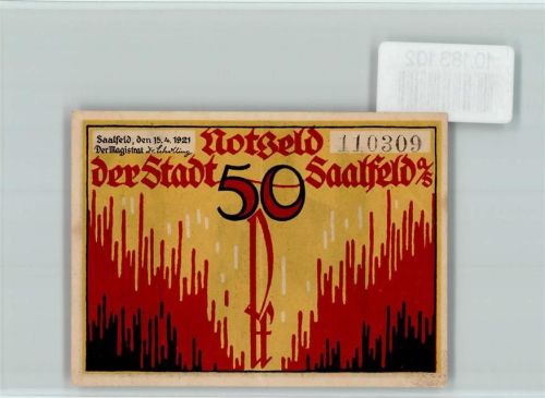 Saalfeld Notgeld Der Hohe Schwarm