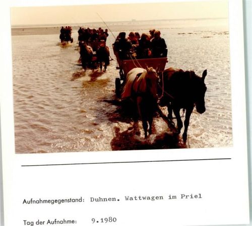 Duhnen Foto montiert auf Karton