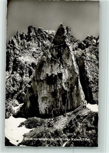 Bauernpredigtstuhl im Wilden Kaiser Hüttenstempel