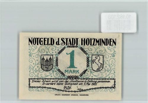 Holzminden Notgeld Holzmider Schützenfest Fahnenschwenken Bild 3