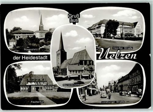 Uelzen Rosenplatz Veerßer Straße Fischerhof Marienkirche Lüneburger Straße