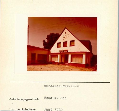 Berensch Haus v. See Foto montiert auf Karton