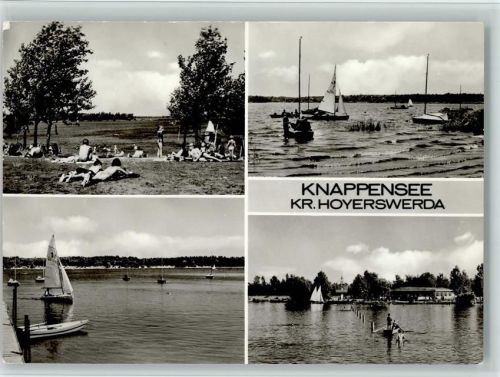 Hoyerswerda Knappensee Badestrand Segelboote 4-Bildaufnahme