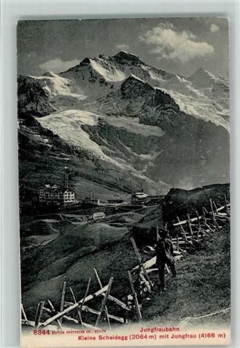Kleine Scheidegg 1910 mit Jungfrau Jungfraubahn