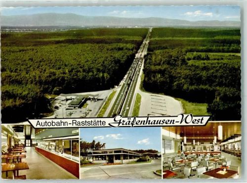 Gräfenhausen Autobahnraststätte Gräfenhausen West Innenansicht Autobahn