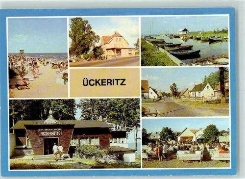 17459 O2235 Ückeritz , Usedom - Ostseebad Stand Tanzbar Fischhütte