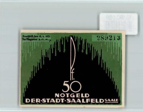 Saalfeld Notgeld Rathaus