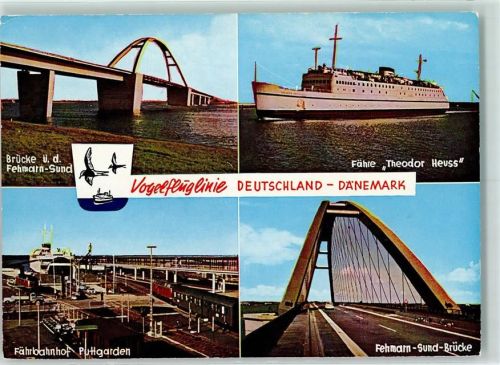 Fehmarn Fähre Theodor Heuss Fehmar-Sund-Brücke Bahnhof