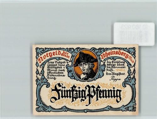Rheinsberg Notgeld
