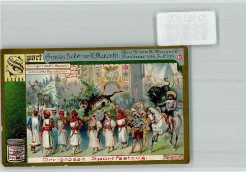 Ballet von Manzotti Nr. 5 Sammelbild Liebig