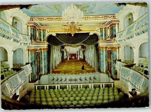 Schwetzingen Rokoko-Theater Innenaufnahme Blick zur Bühne