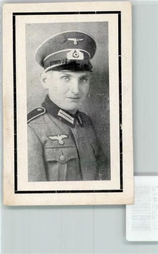 WK II Sterbebilder gefallener Soldat Gebrauchsspuren
