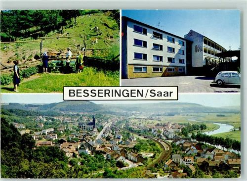 Besseringen Rückseite mit Abschürfungen bzw Kleberesten