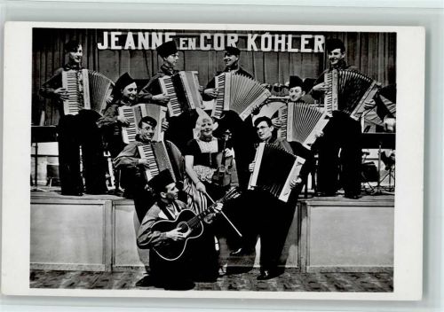 1960 Volksmusik - Jeanne en Cor Köhler mit Akkordeons AK